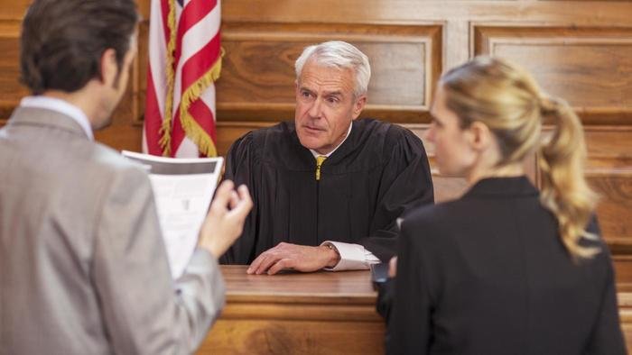couple in the court
